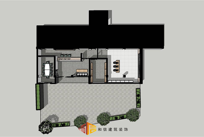 成都市機投鎮(zhèn)執(zhí)法大隊辦公室裝修設計